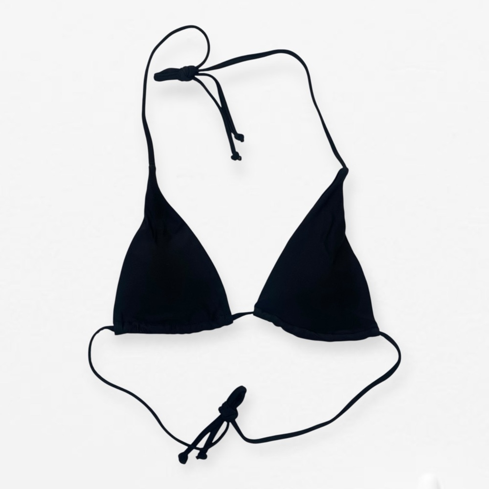 Evry Jewels Classic Black Triangle Bikini Top M